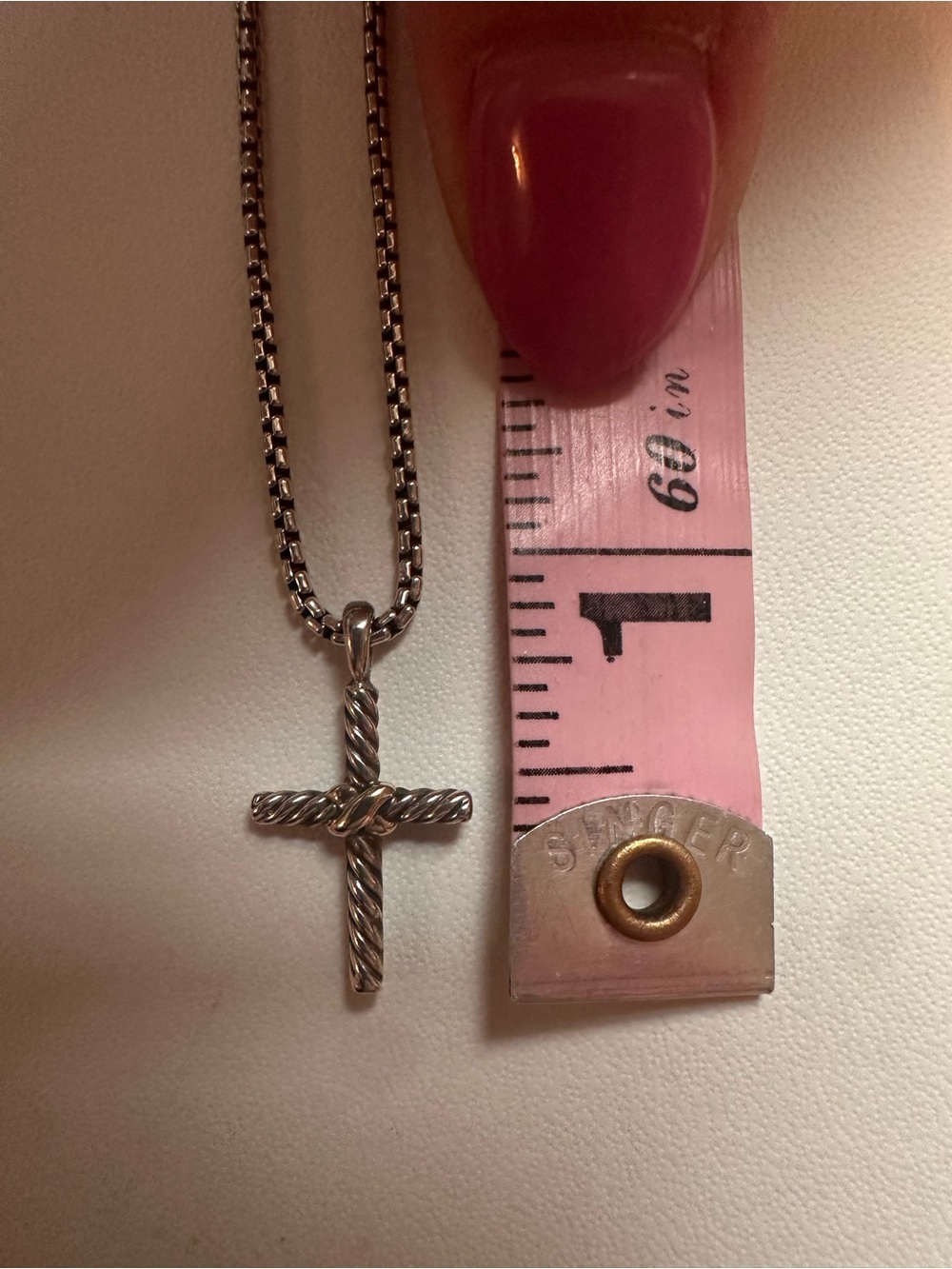 David Yurman đź©¶ Petite X Cross Pendant Necklace - 925 Sterling & Gold- gorgeous! - Picture 5 of 10
